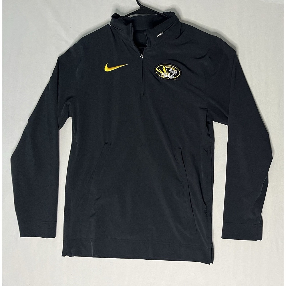 Nike Missouri Tigers Pullover Hooded Jacket Women's Size XS Black 1/4 Zip DZ9029